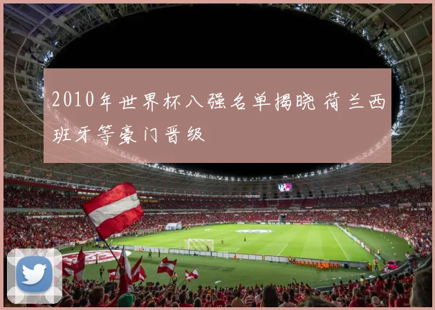 2010年世界杯八强名单揭晓 荷兰西班牙等豪门晋级